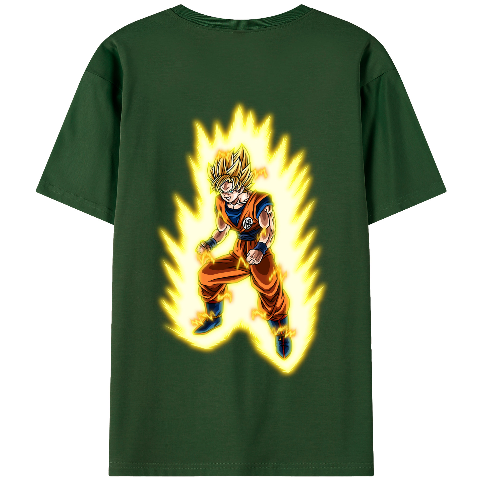 （画像用） ドラゴンボール 孫悟空（そん ごくう）Son Goku カカロット DRAGON BALL Kakarotto 綿100％半袖Tシャツ（背面プリント）